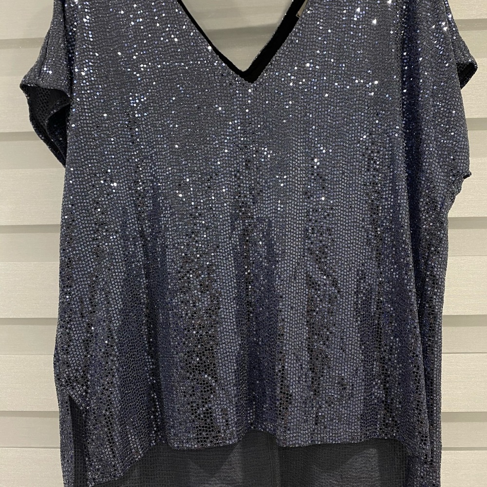 Glittery V-neck Shirt